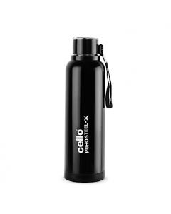 Cello - Puro Steel X Benz Insulated Water Bottle 900 ml Black