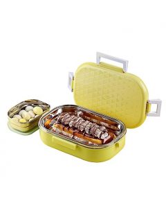 Cello - Altro Neo Insulated With Inner Stainless Steel Lunch Box - Yellow