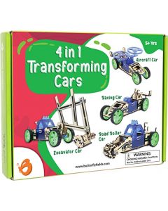 Butterfly Edufields - Science Project Kit Diy 4 in1 Transforming Cars