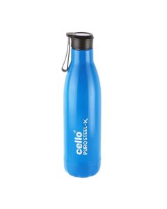 Cello - Puro Steel X Rover Water Bottle With Inner Steel And Outer Plastic 900ml - Blue