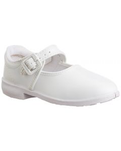 Bata - Ballerina School Shoes For Girls - White - 7