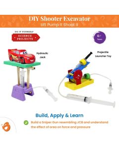 Butterfly Edufields - Science Project Kit DIY Hydraulic Shooter & Jack 