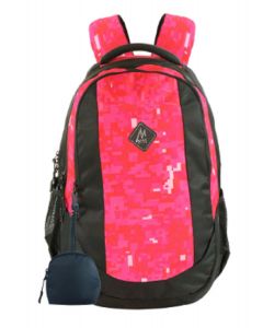 Mike - Aurora School Backpack With Pouch - Pink