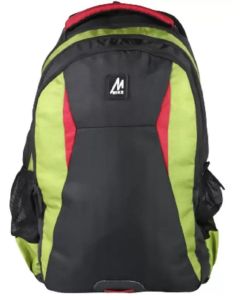Mike - Classic College Backpack - Green and Black