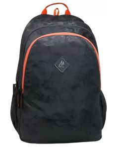 Mike - Cosmo Casual Backpack - Black and Orange