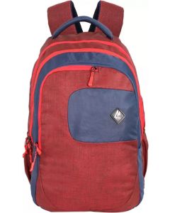 Mike - Verna Laptop Backpack - Maroon And Blue