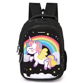 Wondrbox - Preschool Sparkle Unicorn Bag - Black