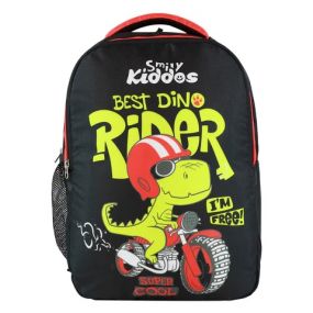 Smily Kiddos - Dino Rider Preschool Backpack - Black