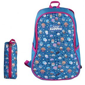 Smily Kiddos - Cup Cake Theme PreSchool Backpack Toddler - Blue