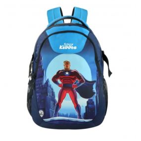 Smily Kiddos - Super Man Pre School Backpack - Blue