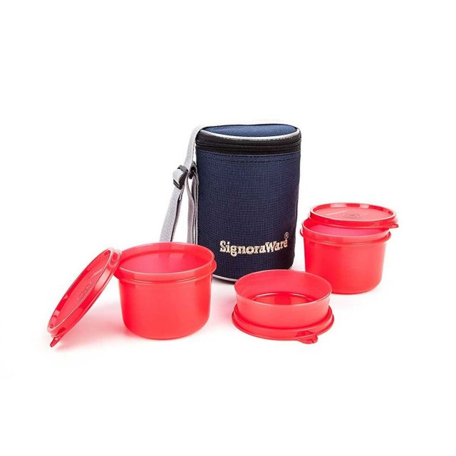 Signoraware - Executive Lunch Box Medium With Bag Red - 516