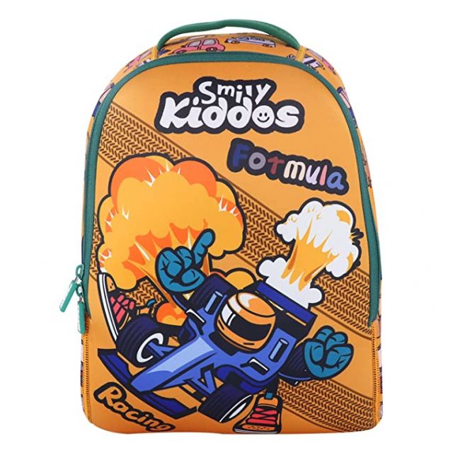 Smily Kiddos - Racing Theme Junior Backpack - Orange