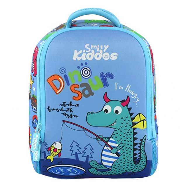 Smily Kiddos - Dino Theme Preschool Backpack - Blue