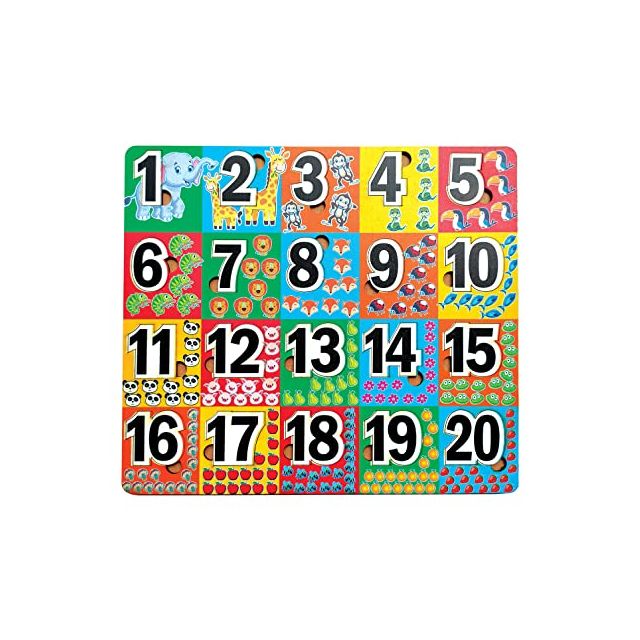 Wondrbox - Wooden Toys - Number Puzzles