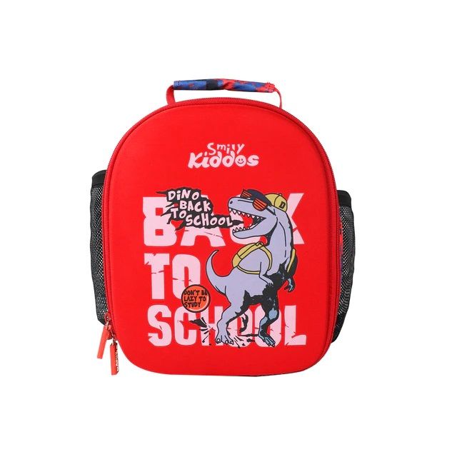 Smily Kiddos - Dino Theme Preschool Backpack - Red