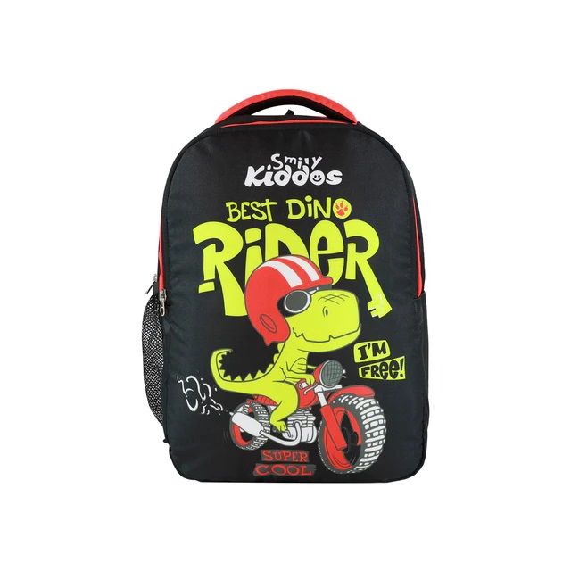 Smily Kiddos - Dino Rider Preschool Backpack - Black
