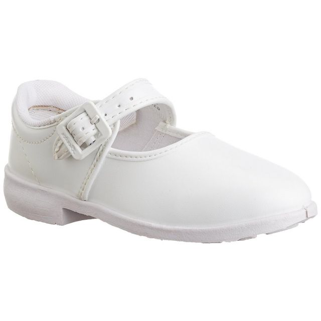 Bata - Ballerina School Shoes For Girls - White - 7