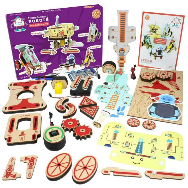 Butterfly Edufields - Science Project Kit 5 in1 Transforming Robots