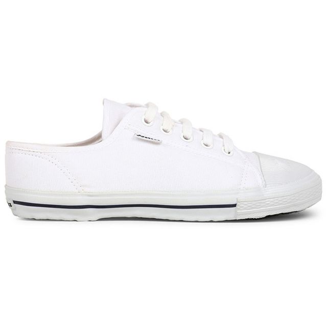  Bata - Canvas School Shoes - White - 3