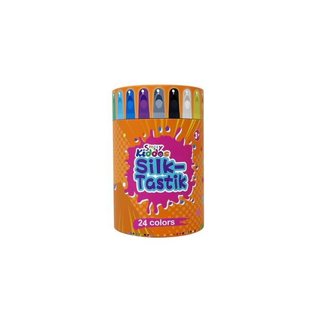 Smily Kiddos - Smily Kiddos 24 Colours Silky Crayon